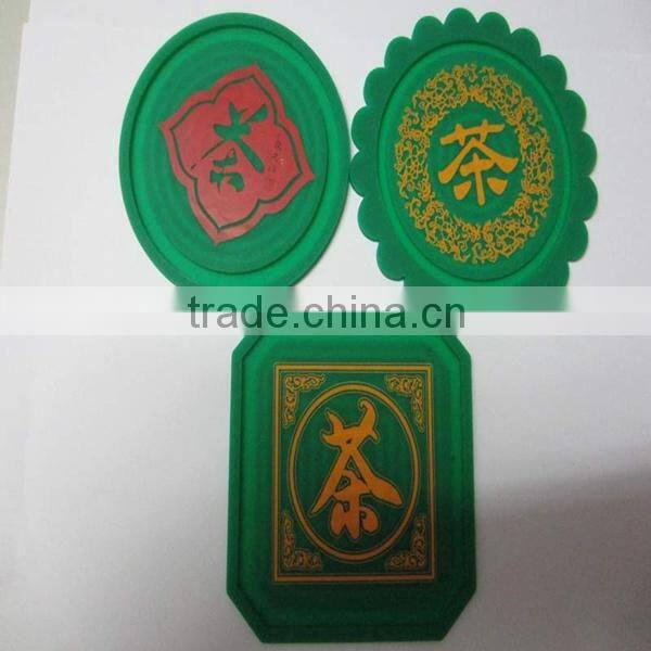 2014 Heat resistan silicone mat cup mat &hot pot mat,tea cup&pot mat,silicone mat