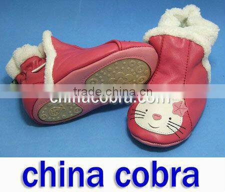 soft sole leather kids boots winter boots CHINA COBRA BOOTS