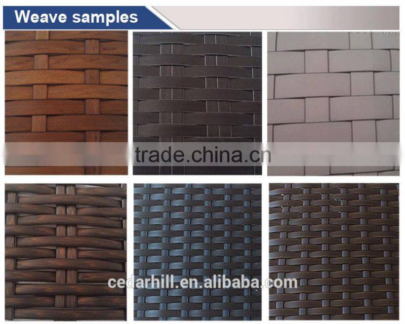 Luxury round rattan large garden use sofa set and wicker outdoor furniture