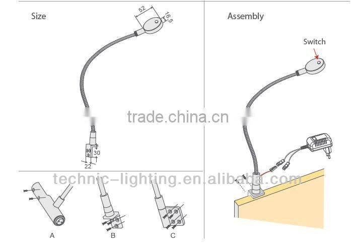 led reading light for bedside