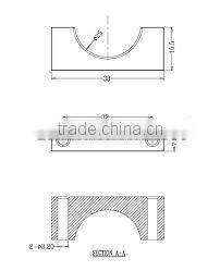 HCC002 Black Anodized Aluminum Movable Tube Clamps for M3 Round Tube/Pipe