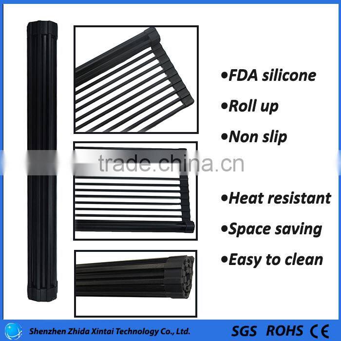 hot sell on Amazon silicone kitchen drain rack