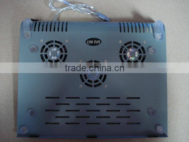 Notebook aluminuium bottom 3 fan