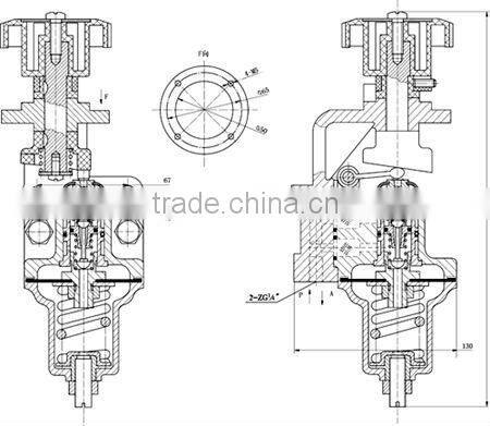 TR8-L6-D hand-wheel regulating-pressure valve