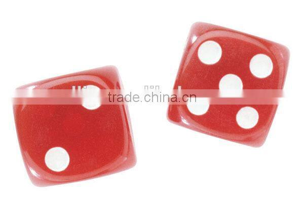 promotional 14mm white classic design acrylic game dice