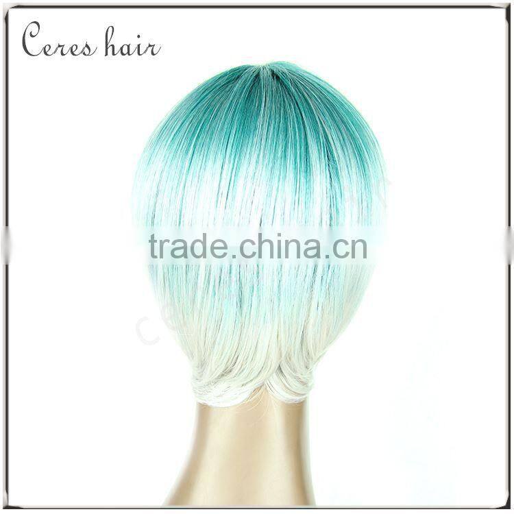 China xuchang ceres company Top quality Human Hair indian remy virgin hair half wig