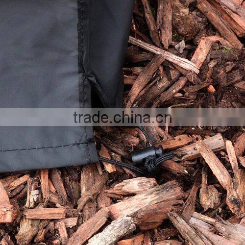 Heavy Duty Round Air Conditioner Cover, Black white, 34 X 30 Inch