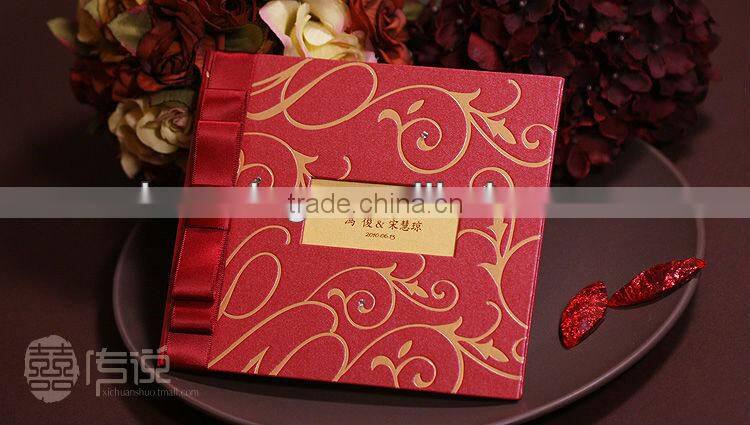 luxury wedding invitation card customized printing