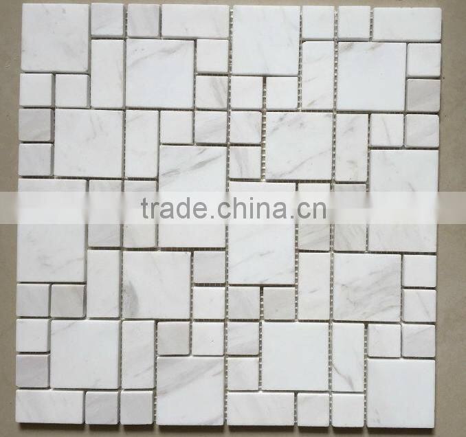 factory direct sell white marble Mosic tile