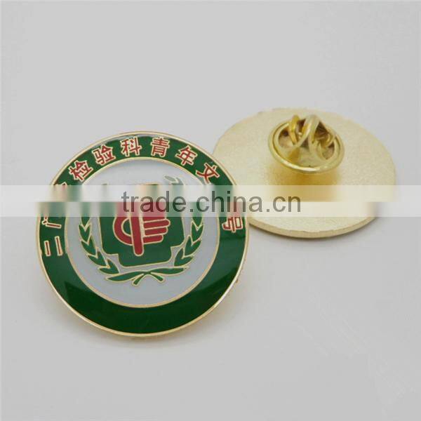 Custom Made Lapel Pin/Wholesale 3D embossed Metal lapel pin/promotional custom metal lapel pin