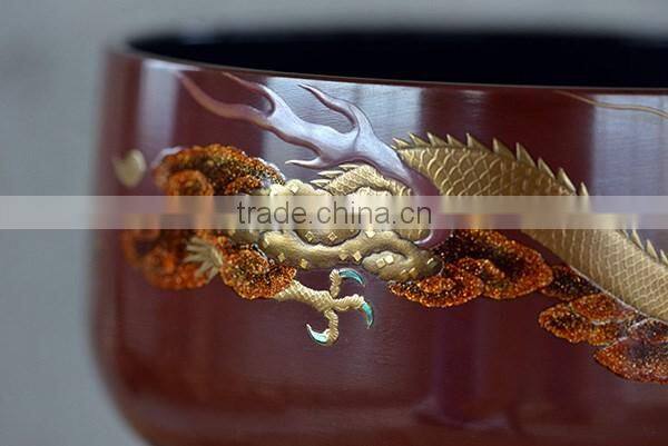 Dragon Makie Lacquer Orin Pure Gold Makie Made in Japan