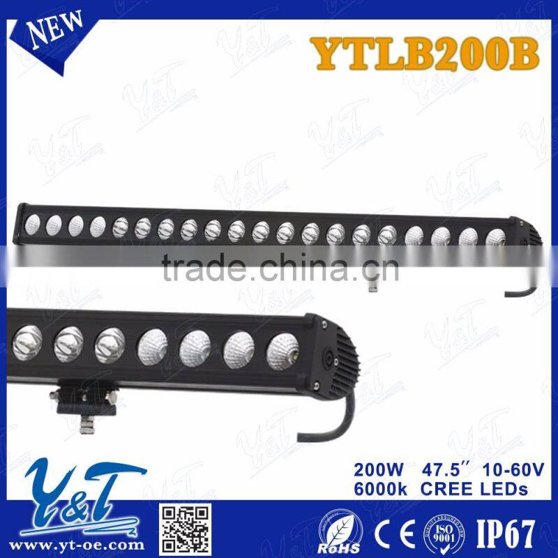 200watt singl row led light bar 17000lm ip67 12v waterproof led light bar led light offroad orange color