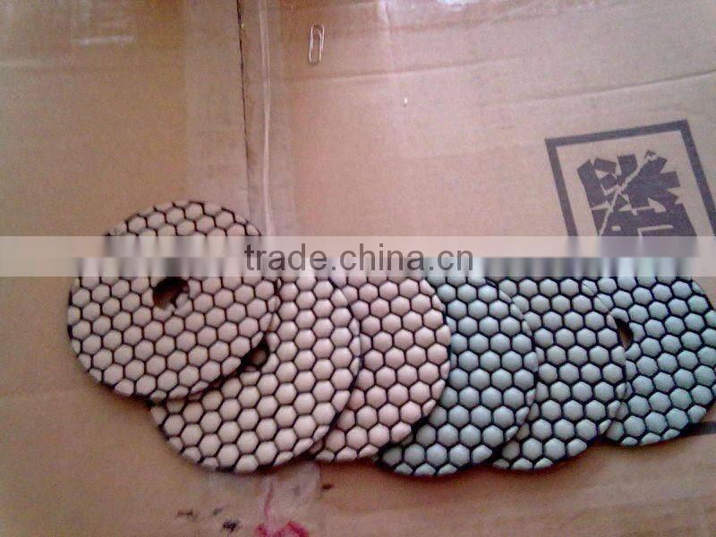 Resin copper bonded polish pads