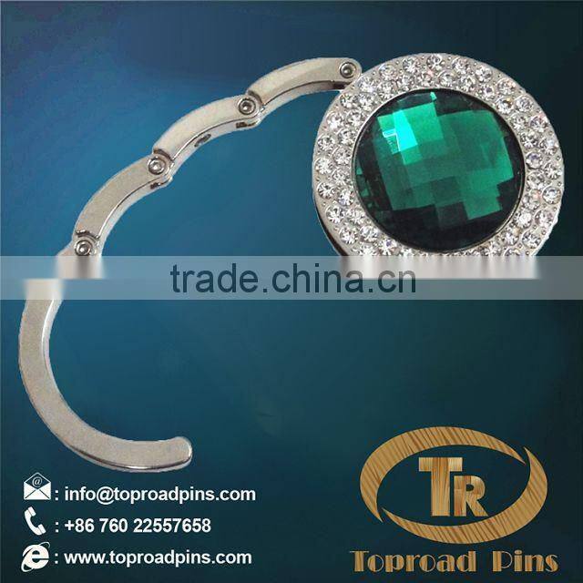 Professional Gift Customized Metal Foldable Purse Hanger Metal Crafts Bag Hanger Stand