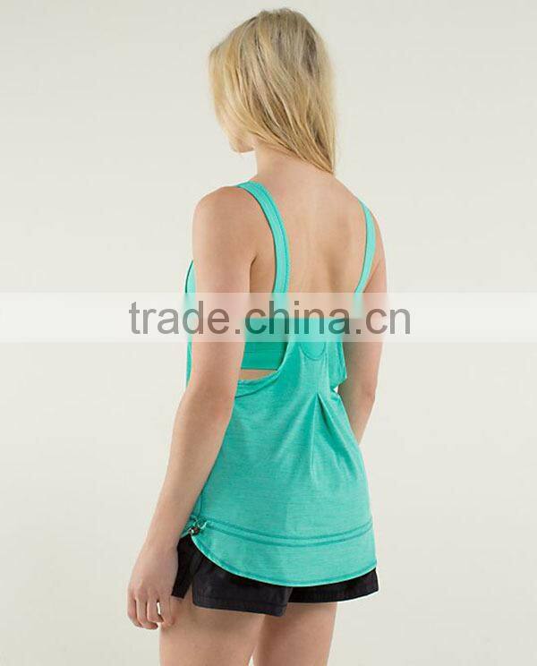 wholesale sportswear cotton spandex loose crop tops wholesale women