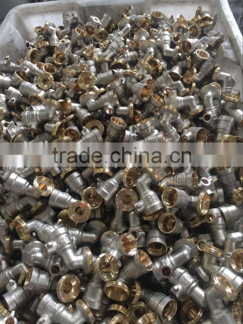 Forged brass ball bibcock with steel handle, washing tap, brass bibcock