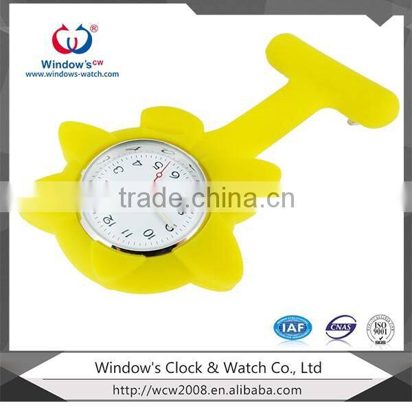 Blue sky color nurse watch cute flower nurse fob watch