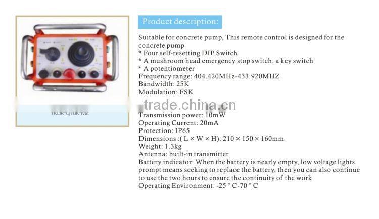 YKGR-Q13K YKGR-Q14K YKGR-Q15K joystick for concrete pump