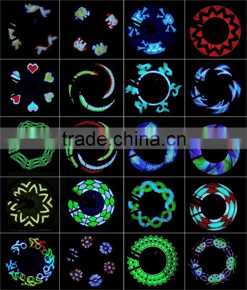 programmable bike wheel light