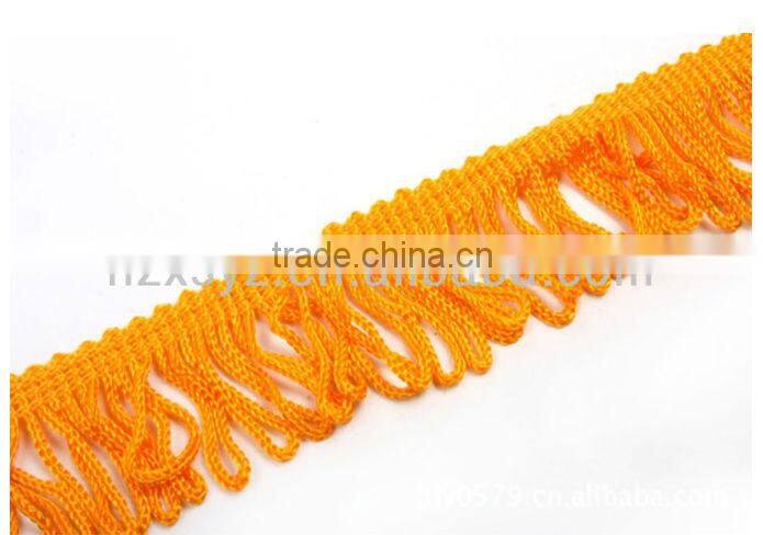 Rayon chainette fringe for garment accessory 2016
