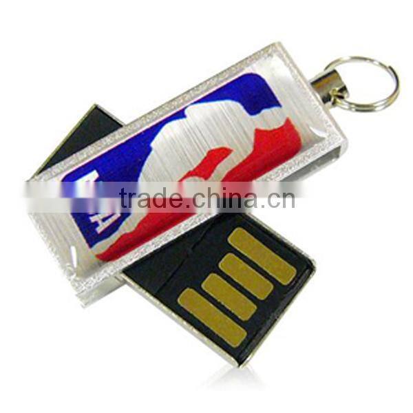 Shakeproof swivel usb flash drive with 32GB waterproof chip
