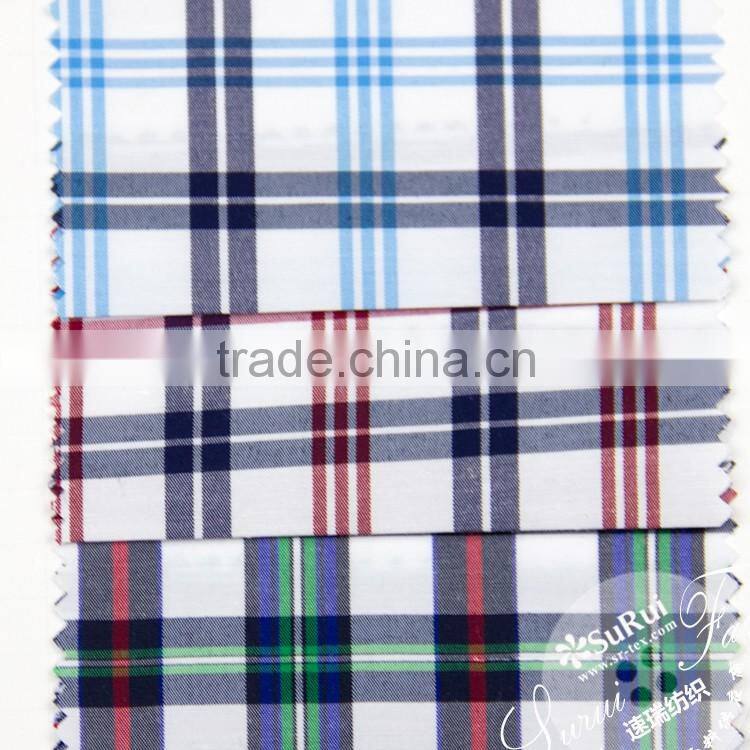 polyester cotton 65/35 133*72 yarn dyed shirt grey fabric