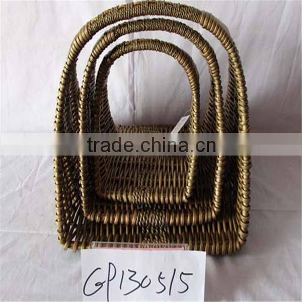 wholesale good quality decorative wicker fruit storage basket