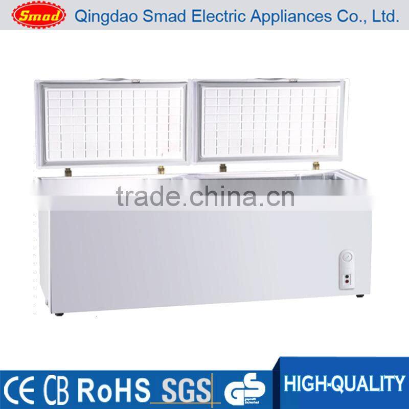 wholesale competitive price home foamed top two door chest freezer