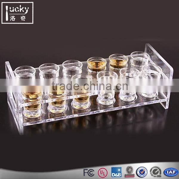 Acrylic good liquor shop display shelves