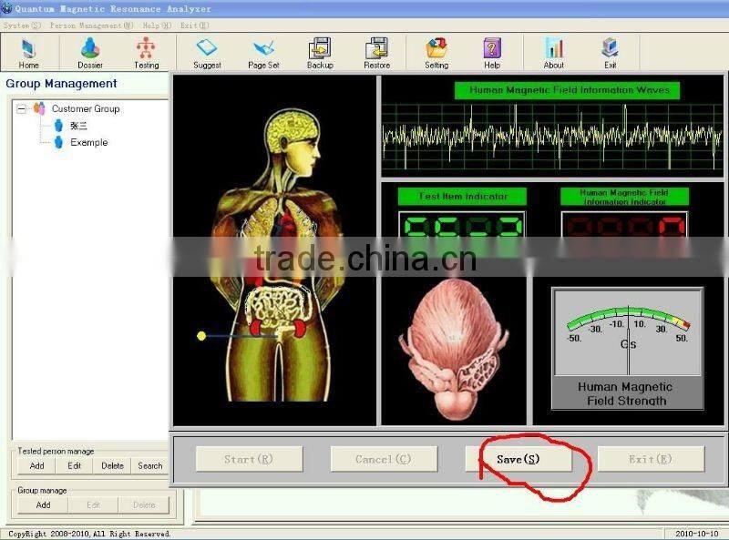 2013 Newest 90% Accurate Quantum Health Analyzer Meridian Health Analyzer
