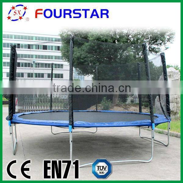 2015 newest design Fourstar 13FT fitness trampoline for kids and adults with lowest price and high quality