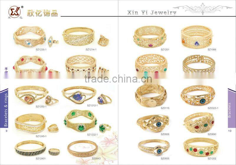 Wholesale moroccan jewelry murano glass bracelet rigid bracelets with strass