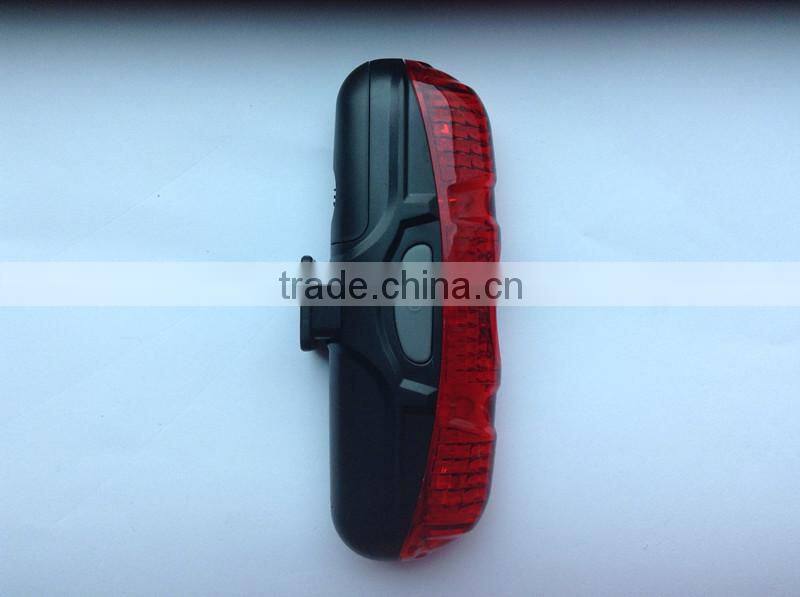 Hot sale in Korea newest bike frame 5 red led bicycle light