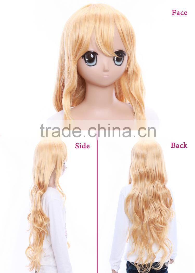 New product excellent korea fiber wig for touhouproject Kirisame Marisa in stock heat cosplay yellow