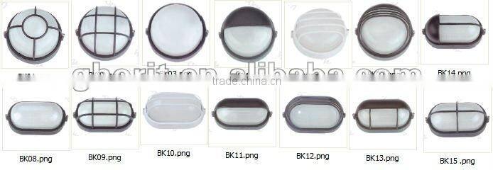 ip54 60W aluminium grille bulkhead lamp