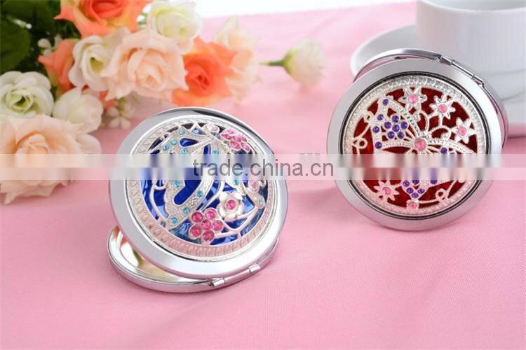 Round folding Russian metal Mirror