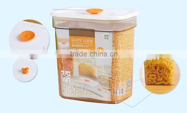 Multi-size Transparent Plastic Food Storage Jars