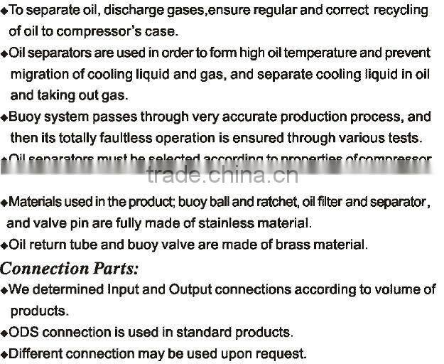 China Sealed And Flange Refrigeration Oil Separator