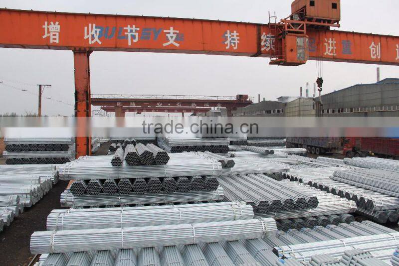 EN10219 DN150 6'' Q195 Q235 Hot dip Galvanized Round ERW Mild Steel Pipe