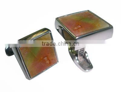 nickel free titanium metal cufflink,men fashion rhinestone cufflinks