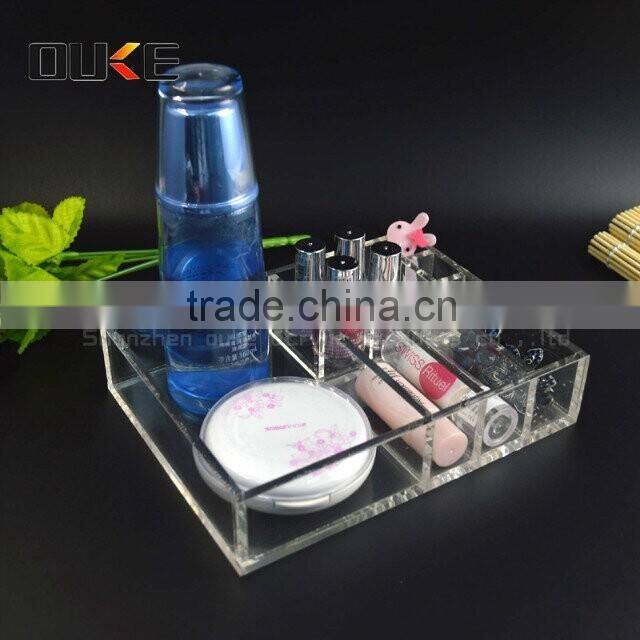 fashion design transparent acrylic makeup storage box