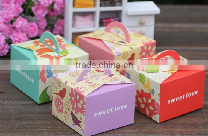 hottest selling China red Paper Gift Box candy paper box for wedding