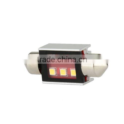 2 X 2323 6SMD 300LM S8.5 36MM LED Car License Plate Lamp Width Light Bulb Replacement White