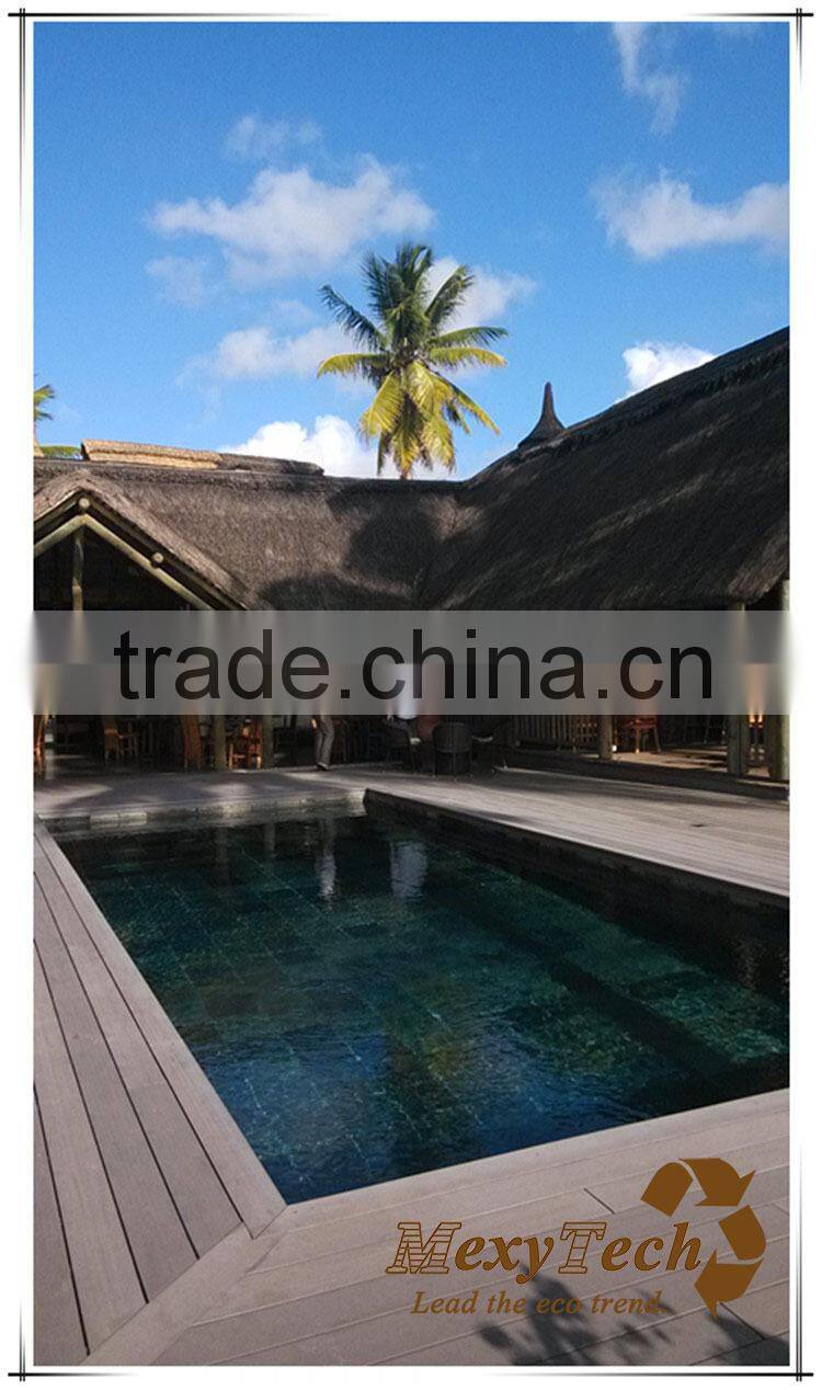 ASTM CE SGS tested Garden and Swimming Pool WPC Decking Boards