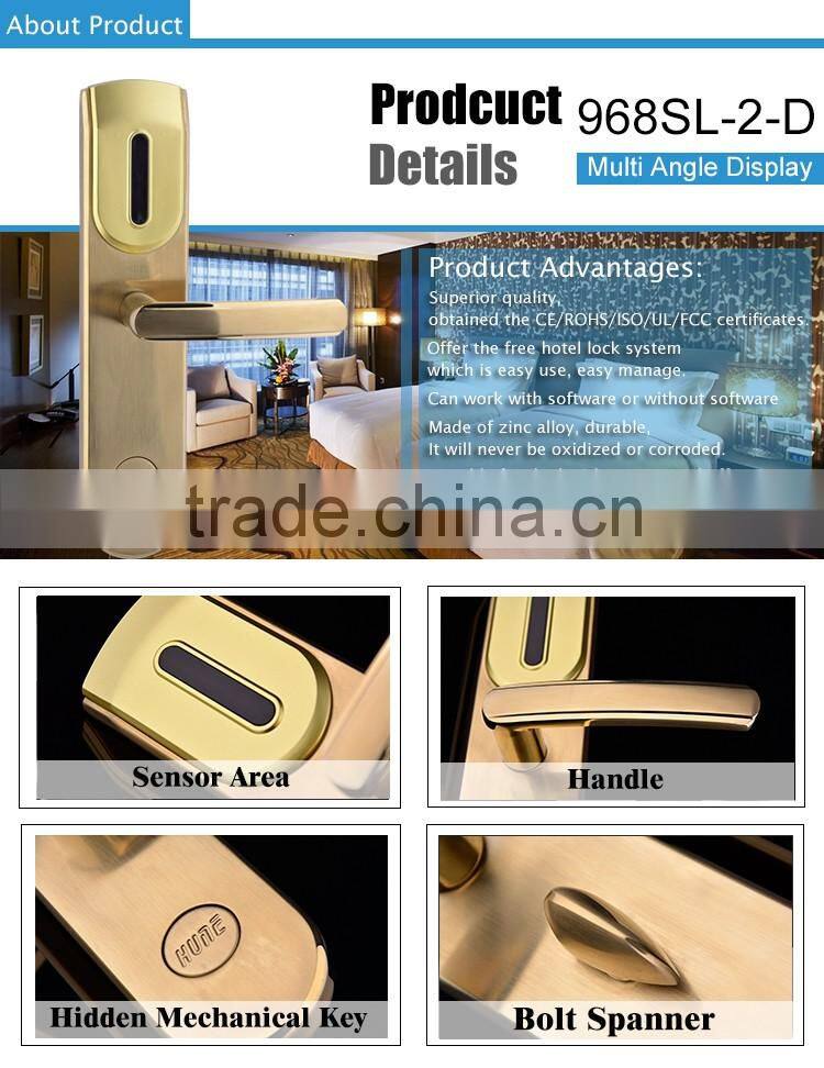 hune biometric hotel door lock with free management software