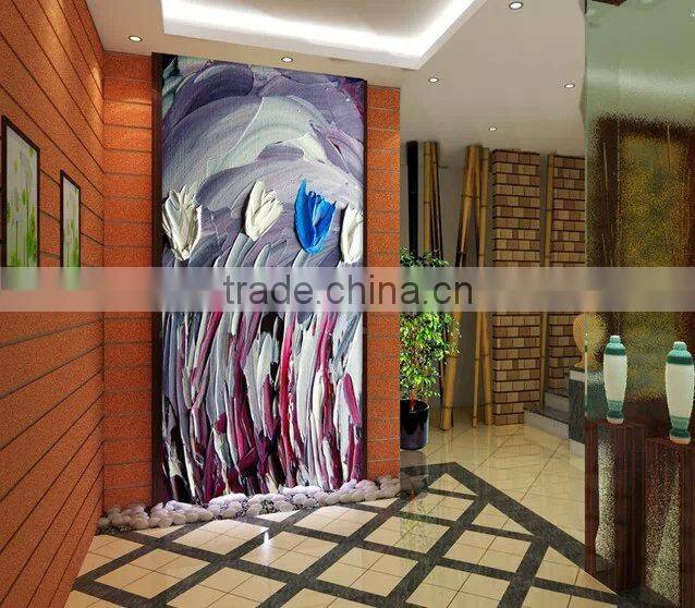 2016 Flower modern wall hanging home decor flower oil painting 57079