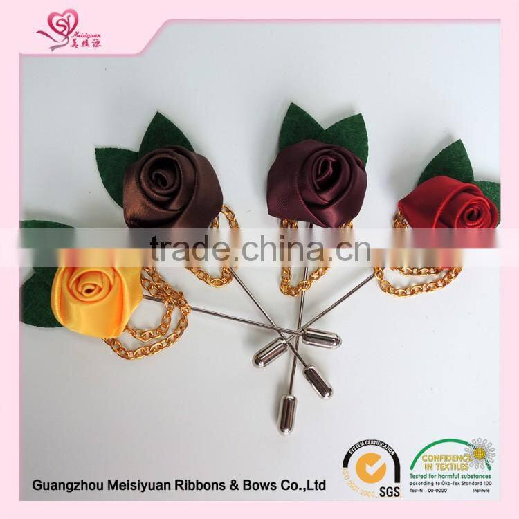 lapel pin brooches/wholesale custom flower metal lapel pin badge/factory direct sale metal lapel pin badge