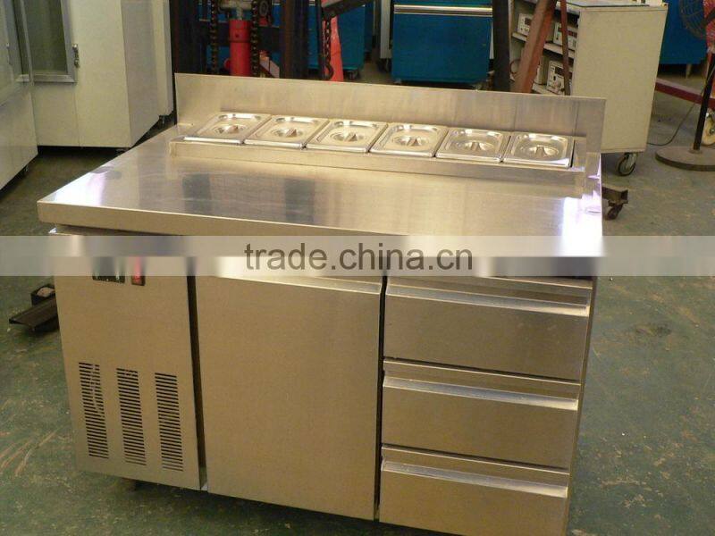 Drawer Type Refrigerated Counter for Restaurant Kitchen