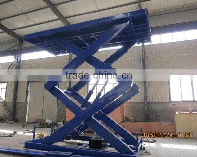 Hydraulic underground scissor platform for car