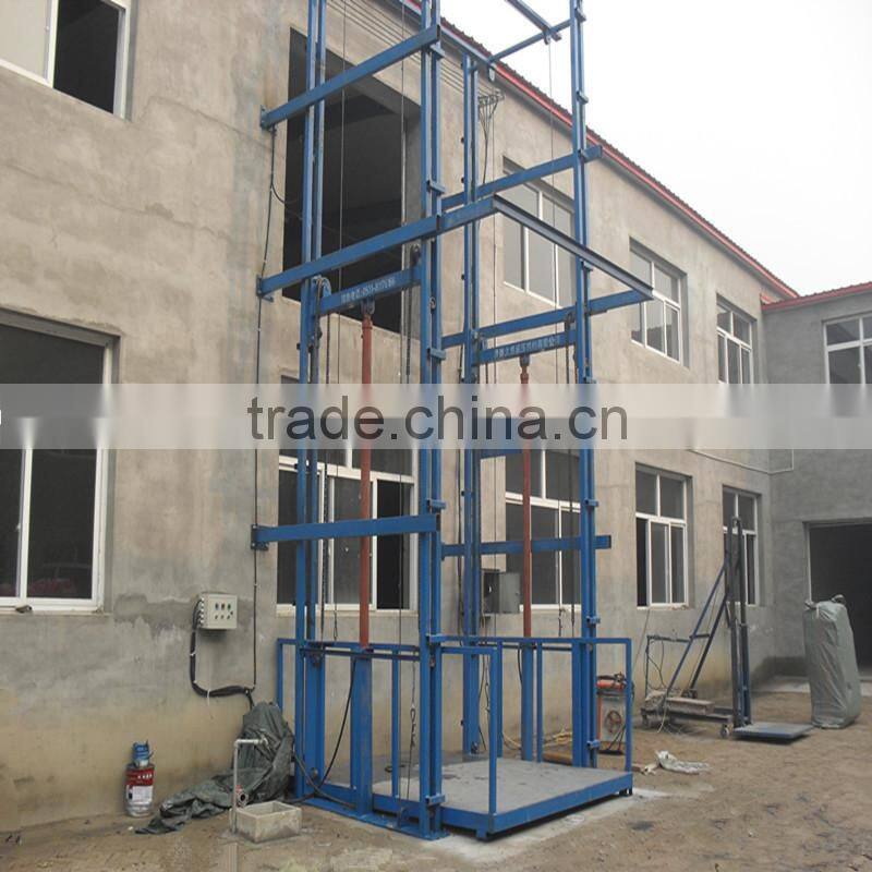Vertical drywall lift /Hydraulic guide rail lift platform